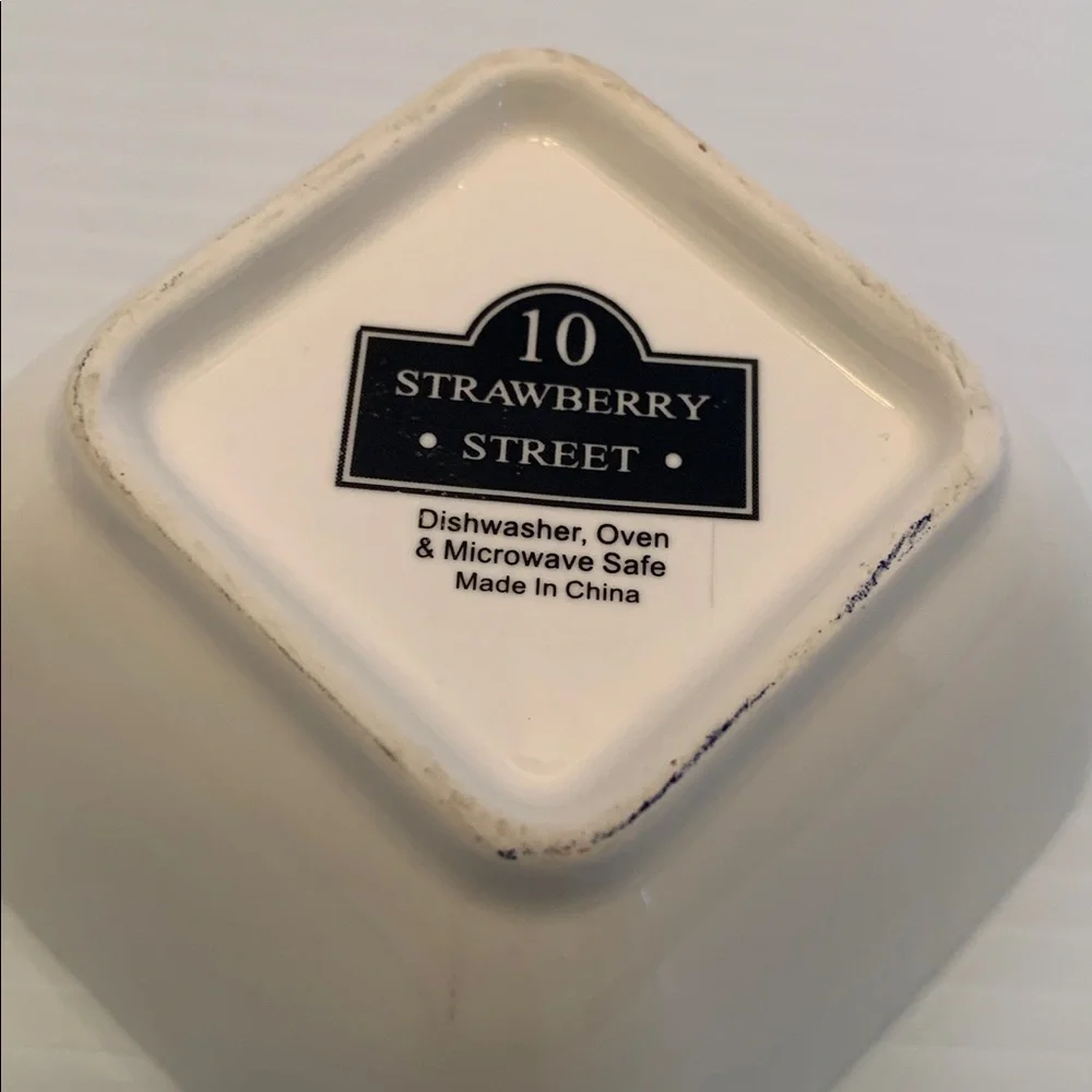 10 Strawberry Street Double Condiment Serving Bowl